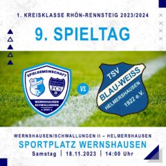 09. Spieltag 1.Kreisklasse Rhön-Rennsteig 2023/2024