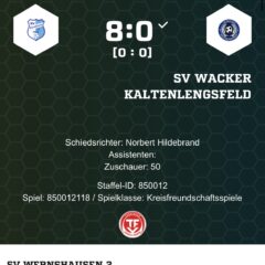 Testspielerfolg gegen Kaltenlengsfeld