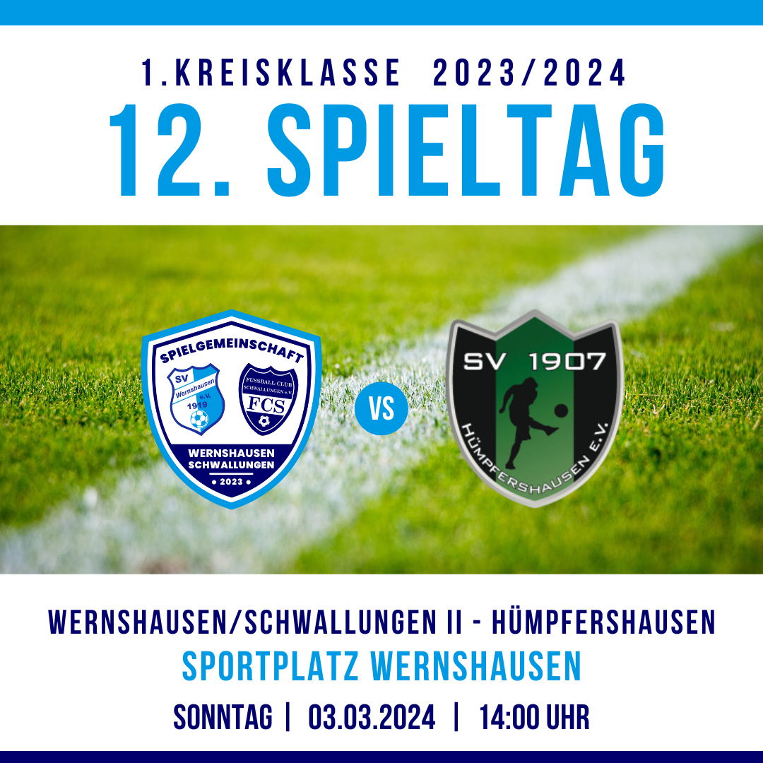 12. Spieltag 1.Kreisklasse Rhön-Rennsteig 2023/2024
