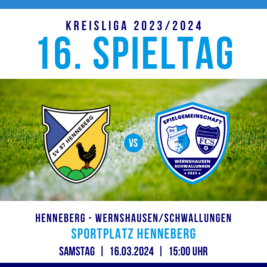 16. Spieltag Kreisliga Rhön-Rennsteig 2023/2024
