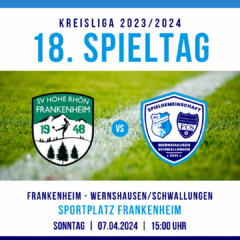 18. Spieltag Kreisliga Rhön-Rennsteig 2023/2024