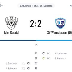 2. Mannschaft spielt Remis gegen Rosa/Rossdorf