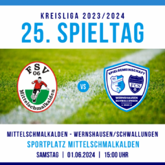 25. Spieltag Kreisliga Rhön-Rennsteig 2023/2024