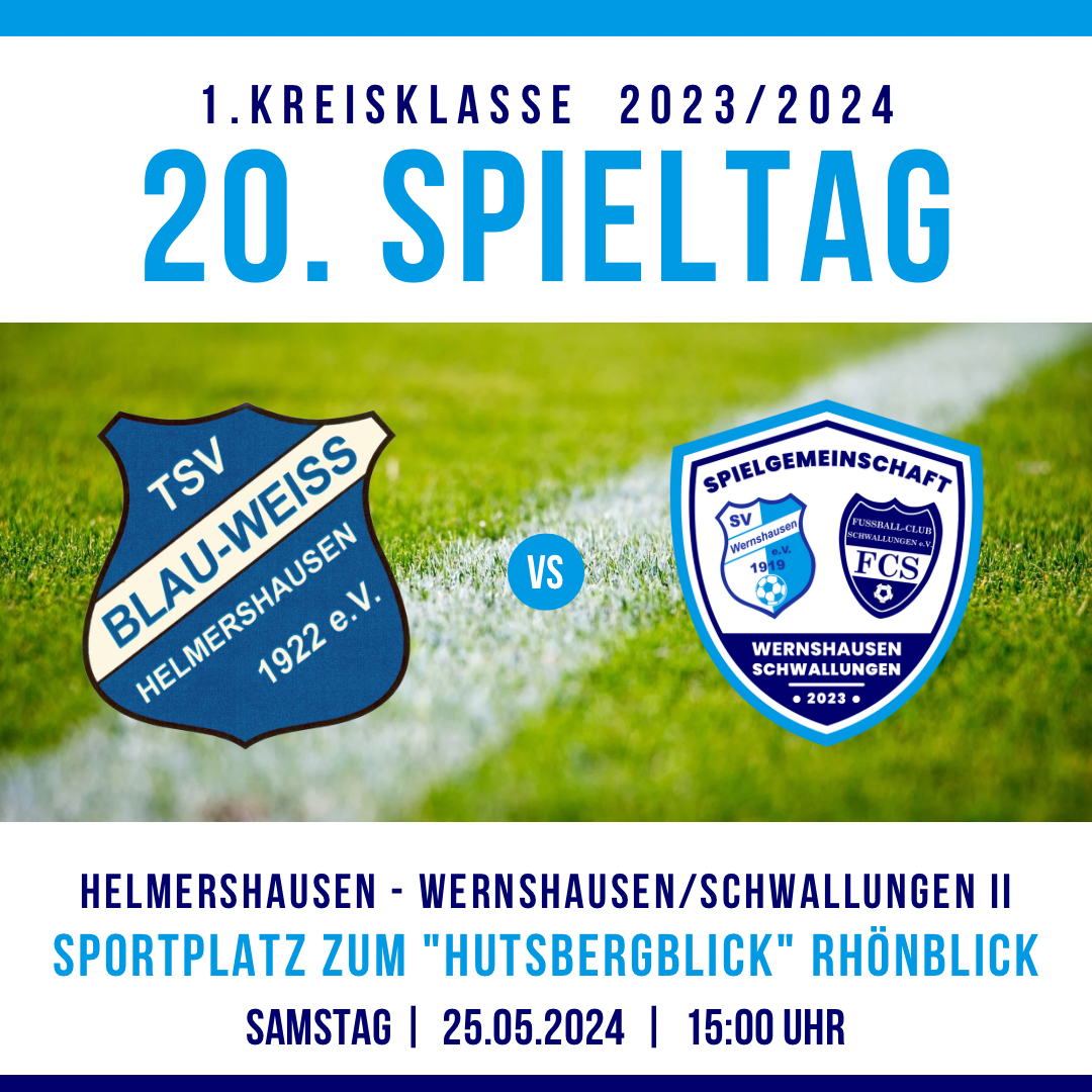 20. Spieltag 1. Kreisklasse Rhön-Rennsteig 2023/2024