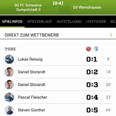 Erste Mannschaft gewinnt Testspiel gegen Schweina II