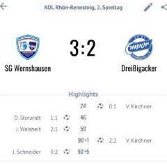 Sieg in der Nachspielzeit