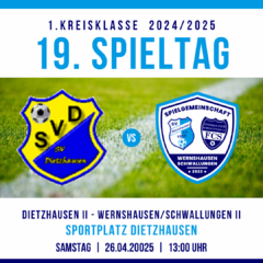 19. Spieltag 1. Kreisklasse Rhön-Rennsteig 2024/2025
