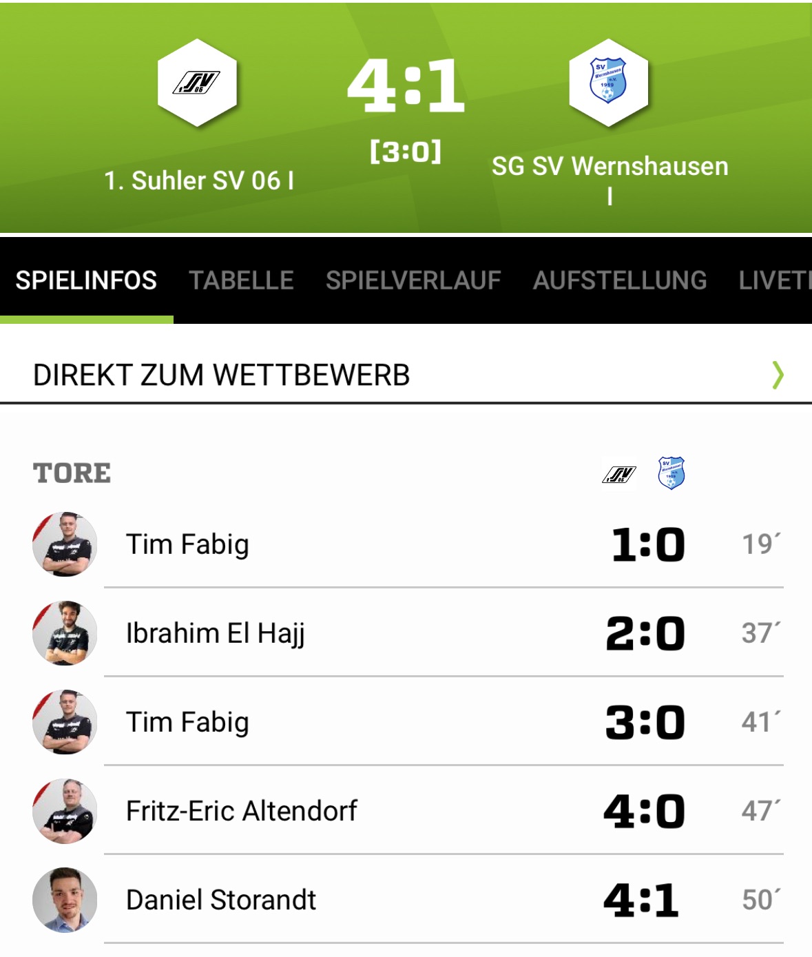 Erste Mannschaft verliert in Suhl 4:1