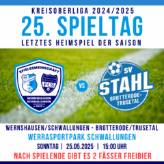 25. Spieltag Kreisoberliga Rhön-Rennsteig 2024/2025