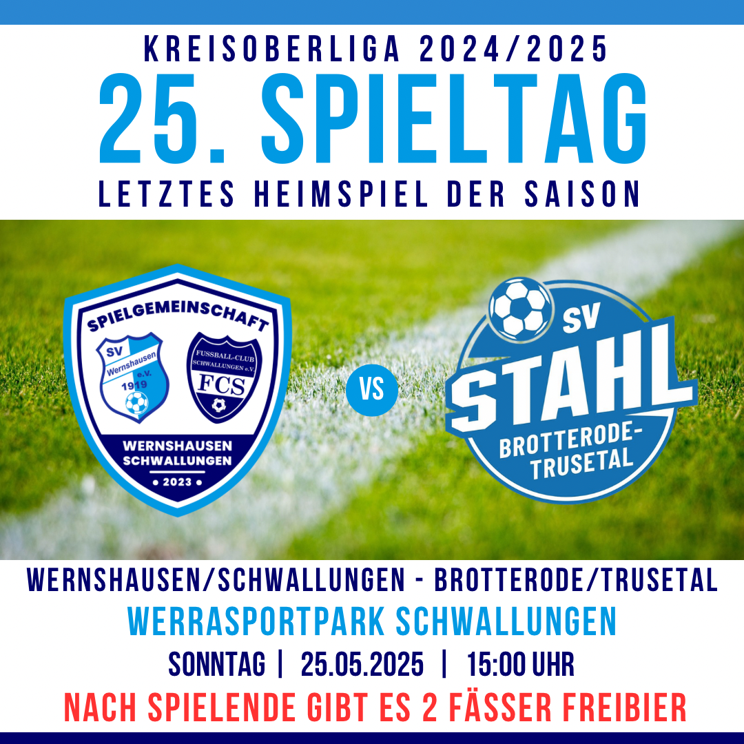 25. Spieltag Kreisoberliga Rhön-Rennsteig 2024/2025