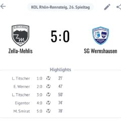 Erste Mannschaft beendet die Saison mit Auswärtsniederlage