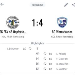 Erste Mannschaft gewinnt letztes Testspiel