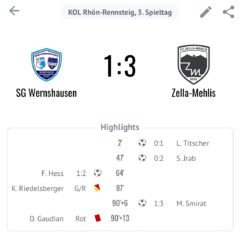 Heimniederlage für Erste Mannschaft