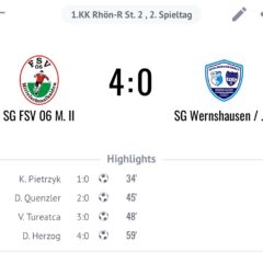 Zweite verliert gegen Mittelschmalkalden