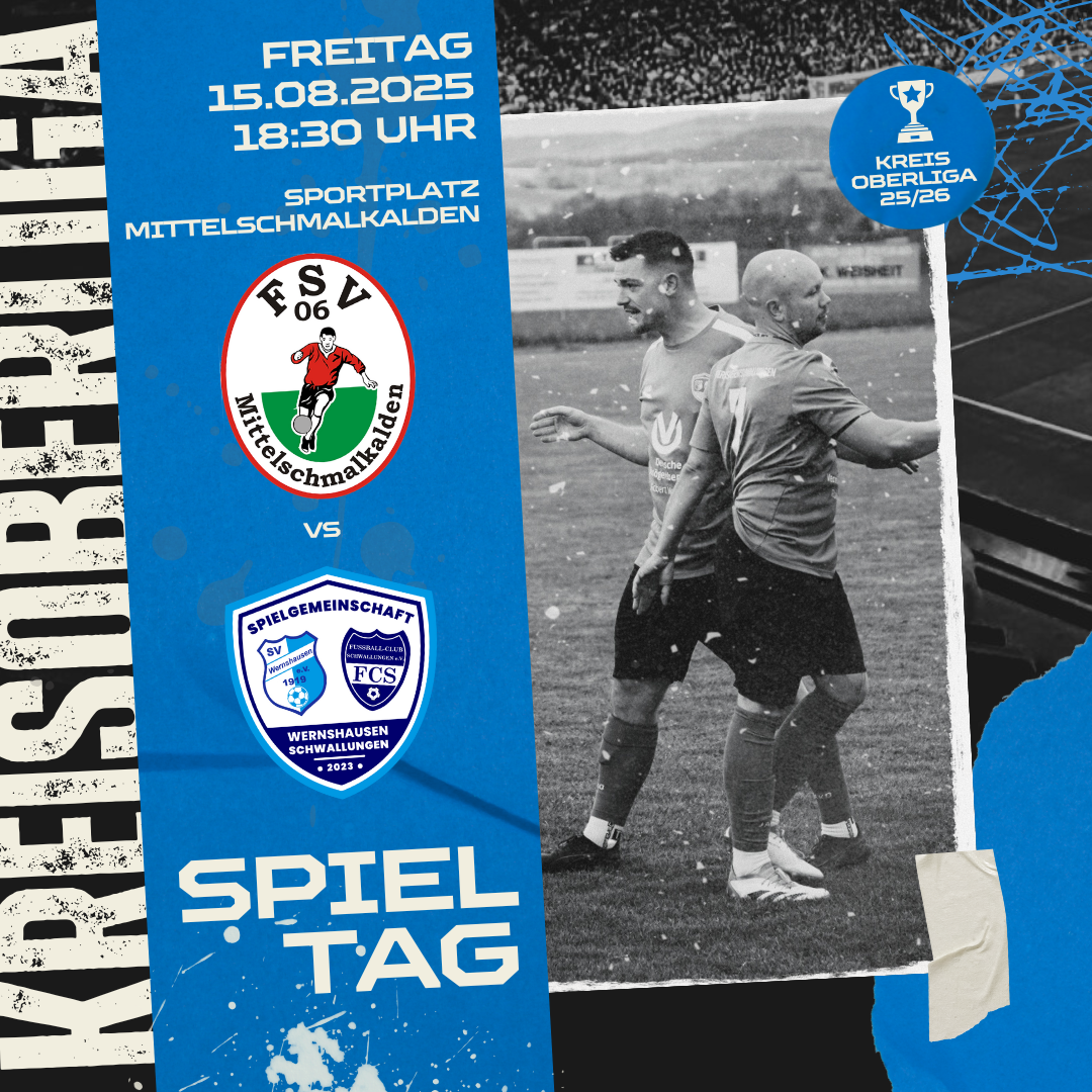 1. Spieltag 2025/26 für 1. Mannschaft – Saisoneröffnung in Mittelschmalkalden