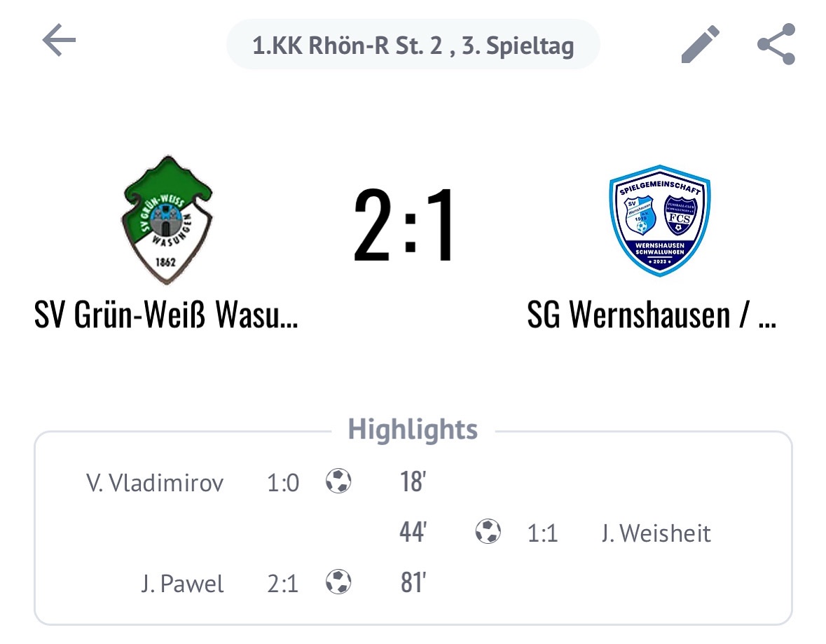 Zweite Mannschaft verliert knapp