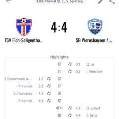 Zweite Mannschaft erkämpft Punkt gegen Floh-Seligenthal