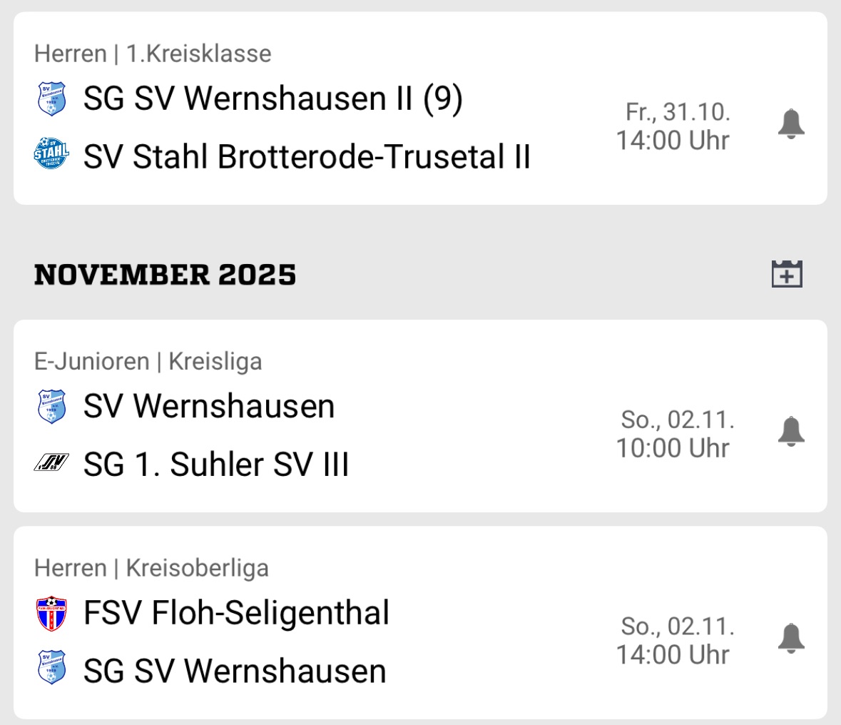 Spieltagsvorschau