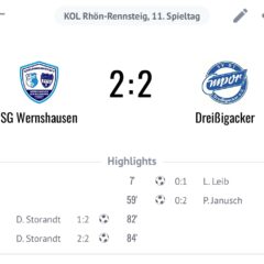 Daniel Storandt rettete mit einem Doppelpack einen Punkt gegen Dreißigacker