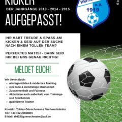 Nachwuchskicker aufgepasst