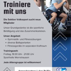 Sektion Volkssport sucht neue Mitglieder