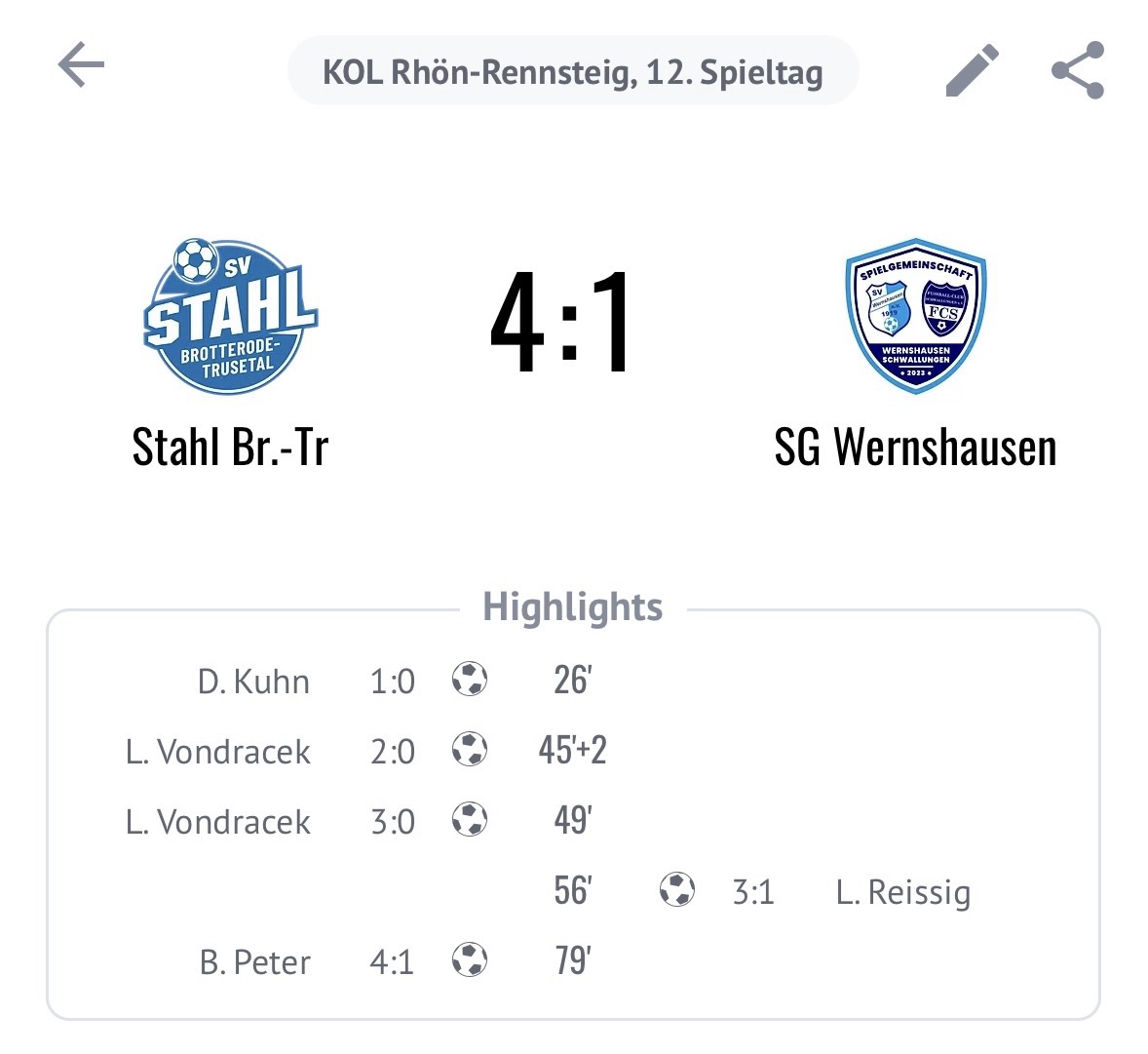 Erste Mannschaft verliert gegen die Stahlelf
