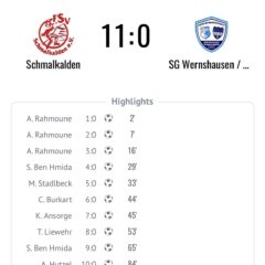 Zweite Mannschaft verliert deutlich gegen Schmalkalden
