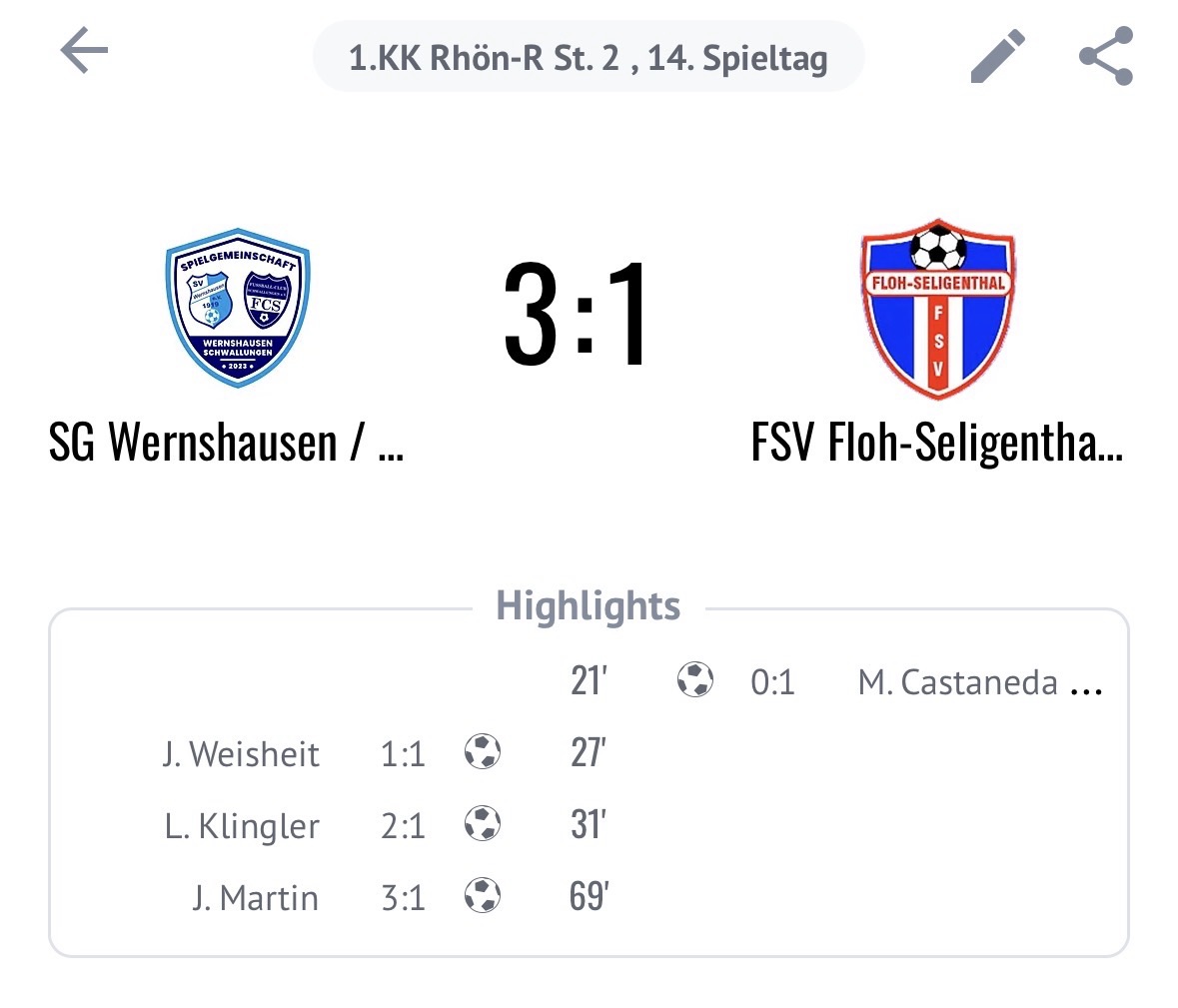 Zweite Mannschaft holt 3 Punkte