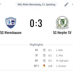 Erste Mannschaft verliert gegen den Tabellenführer