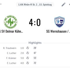Zweite Mannschaft unterliegt Dolmar/Kühndorf