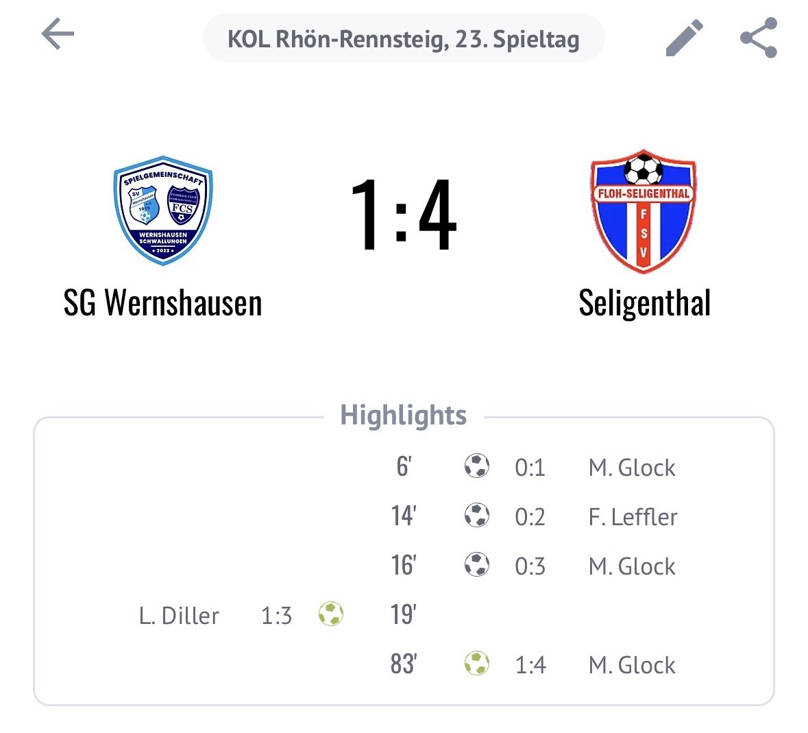 Erste verliert gegen Floh-Seligenthal