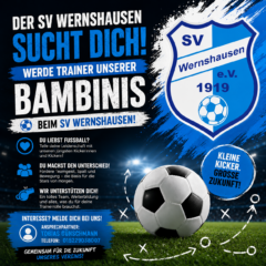 Wir suchen einen Trainer für unsere Bambinis