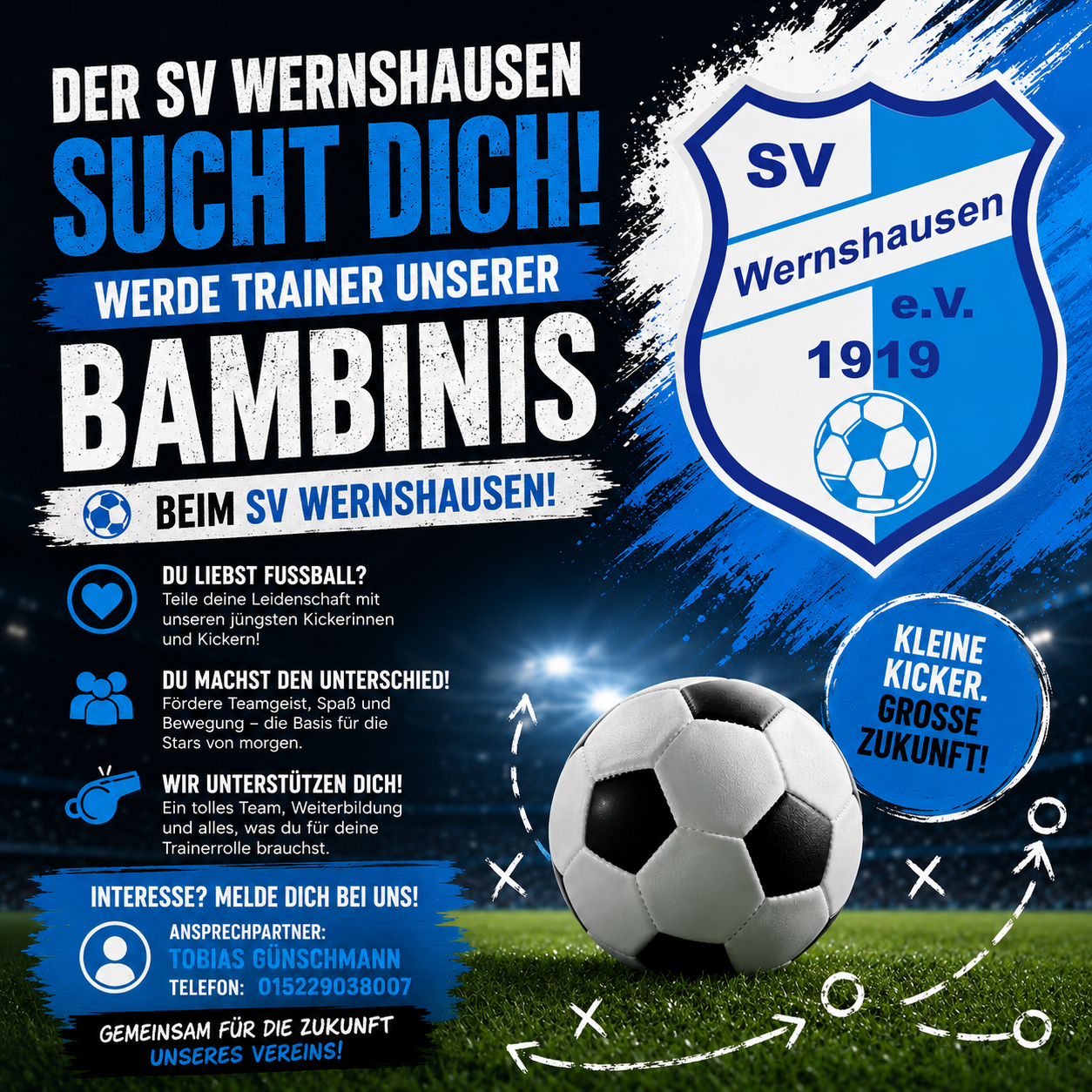 Wir suchen einen Trainer für unsere Bambinis