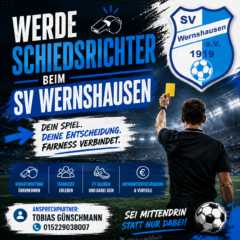 Werde Schiedsrichter beim SV Wernshausen