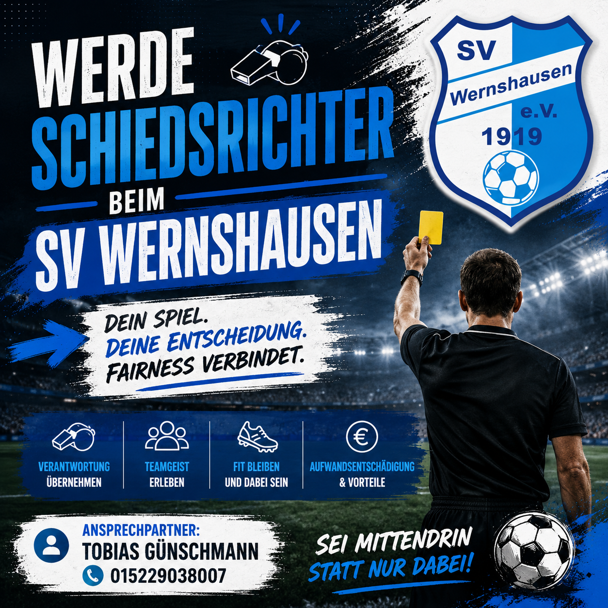 Werde Schiedsrichter beim SV Wernshausen