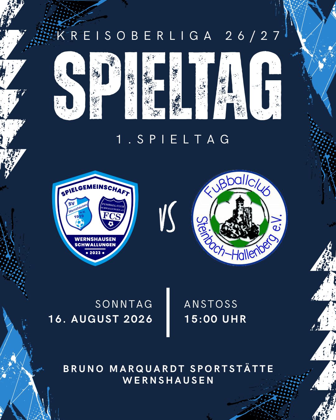 1. Spieltag Saison 2026/2027